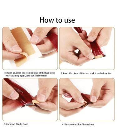 Misamo Blue Double Sided Wig Tape Hair Tape for Toupee Adhesive Tape for Lace Front Ultra-Hold Wig Glue Mini Tabs Tape Easy to Use - Buy Online on GoSupps.com