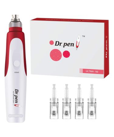 Dr Pen N2 Microneedling Pen - Wireless Derma Auto Pen for Face Body - with 2x12-Pin  2x36-Pin Cartridges 0.25mm