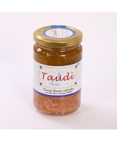 Taud Red Tonno in Oliva Oil - Taudi Preserved Glass Preserve Sicilian Artigianales 290g - Buy Online on GoSupps.com