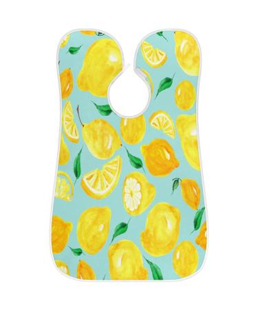 Lemon Pattern Beard Bib Apron - Non-Stick Waterproof Hair Catcher for Men | Perfect Grooming Gift with Suction Cups - Buy Online on GoSupps.com