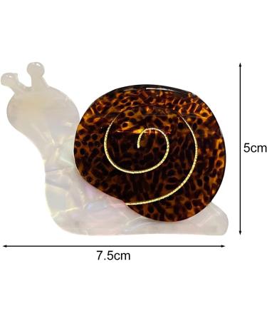 bephible Non-slip Hair Accessory Trendy Clip Snail-shaped Claw Animal Shape Metal Spring Acetic Acid Back Head 1pc - Buy Online on GoSupps.com