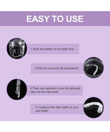 Fake Teeth 6 PCS Natural Shade Cosmetic Denture Veneers for Upper & Lower Jaw - White Christmas Denture Decorations - Buy Online on GoSupps.com