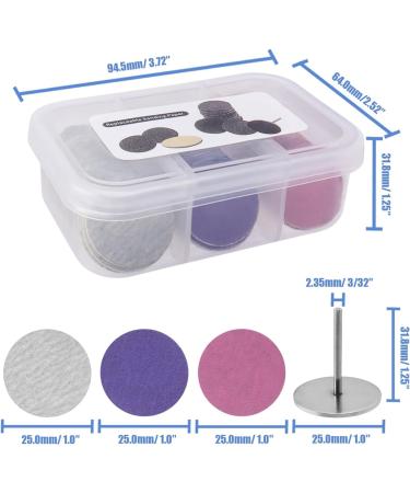 Mesee 60 Pieces Sanding Paper Discs for Pedicure 25mm Self-Adhesive Sandpaper Disk Pads with Nail Drill Bit Electric Foot File Sanding Disc Replacement for Manicure Pedicure Dead Skin Callus Removal - Buy Online on GoSupps.com