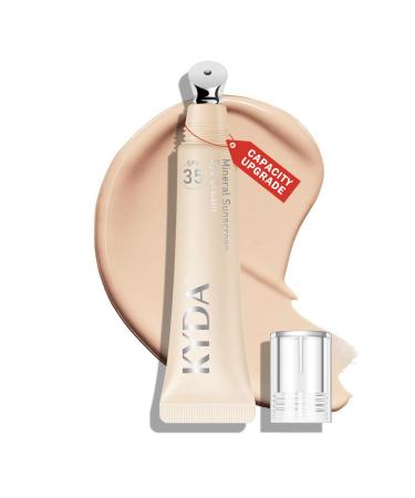 KYDA Mineral Sunscreen Eye Cream 3-in-1 Anti-Aging Eye Cream SPF 35 for Dark Circle and Fine Lines Light #01 Light