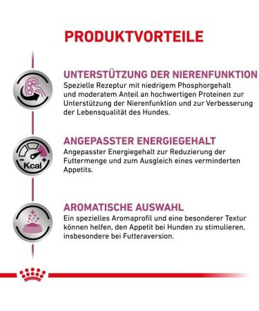 Royal Canin Veterinary Renal | 12 x 200 g | All-Natural Dietetic Food for Adult Dogs | May Support Renal Function in Chronic Renal Failure | Mousse - Buy Online on GoSupps.com