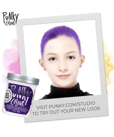 Punky Plum Semi Permanent Hair Color - Vegan & Paraben Free - 3.5oz (Pack of 1) - Lasts up to 25 Washes - Buy Online on GoSupps.com