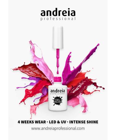 Andreia Professional Semi-Permanent Nail Gel - Color 267 Pink-Red Tones - 10.5ml - UV/LED Lamp - 4 Weeks Durable French Manicure - Intensive Shine - International Shipping - Buy Online on GoSupps.com