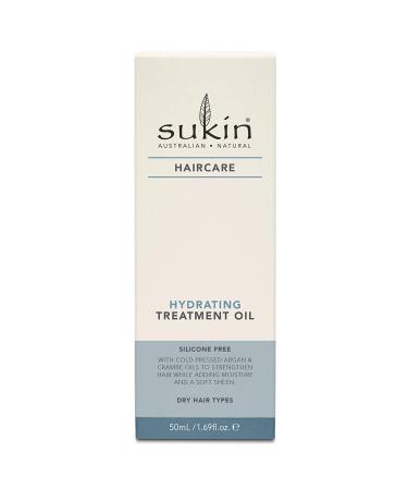 Sukin Hydrating Treatment Oil for Haircare | 1.69 fl oz (50 ml) - Nourish & Revitalize - Buy Online on GoSupps.com