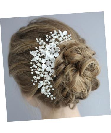 Beaupretty Tiara Bride Headpieces for Wedding Flower Hair Comb Pearl Headwear Rhinestone Comb Hair Comb for Bride Comb for Bridal Rhinestone Hair Comb Headgear Wedding Dress Hair Accessories - Buy Online on GoSupps.com