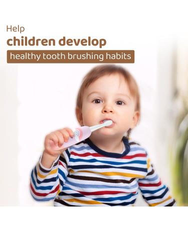 WISLIBE Kids Electric Toothbrush | Rechargeable Soft Bristles | 3 Clean Modes | Easy-Press Power Button | for 2-6 Years Children and Toddlers | Bear Design - Buy Online on GoSupps.com