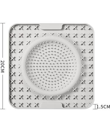 Koomuao Slip Mat for Dogs - BPA-Free Leaks & Suction Cup Slow Feeder Perfect for Swimming & Fur Care (Gray) - Buy Online on GoSupps.com