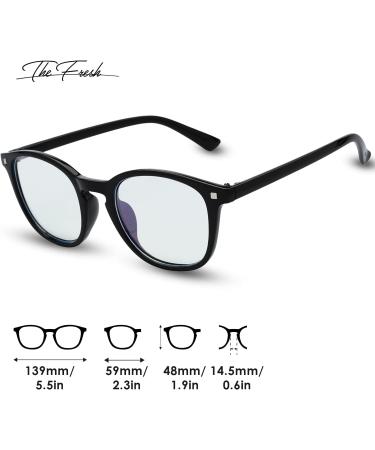 Stylish Blue Light Blocking Glasses for Men & Women - Anti-Blue Ray Glasses for Gaming & Computer Use (B621801 Black - Buy Online on GoSupps.com