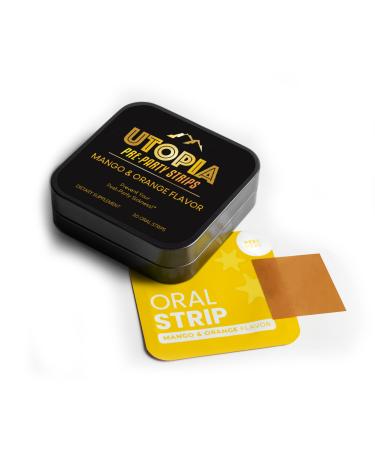 Party Relief Strips Pre-Alcohol Supplement for Liver Support Travel Size - Fast-Acting Natural Mango Flavored Prevention Turmeric Curcumin 20 mg - (30 Count)