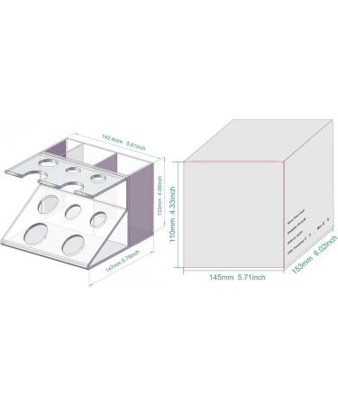 Magidal Multifunctional Shaver Holder & Makeup Organizer - Transparent Toothbrush & Comb Stand for Home & Hotel - Buy Online on GoSupps.com