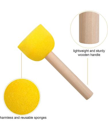 30 Pcs Round Sponge Brush Set for Acrylic Painting - Kids Arts and Crafts Tool (4 Sizes) - Buy Online on GoSupps.com