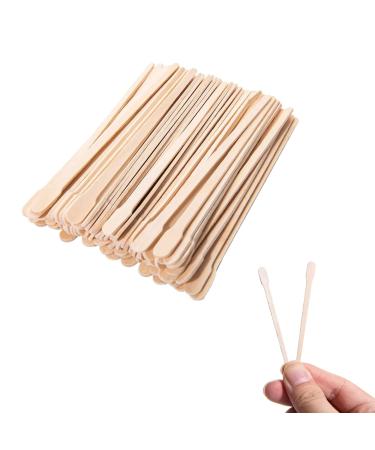 100pcs Small Wax Spatulas Wooden Wax Sticks Eyebrow Waxing Applicators Wood Craft Sticks Eyebrow Wax Sticks Wax Applicator Mini Eyebrow Waxing Spatulas for Face and Small Hair Removal Sticks(88mm)