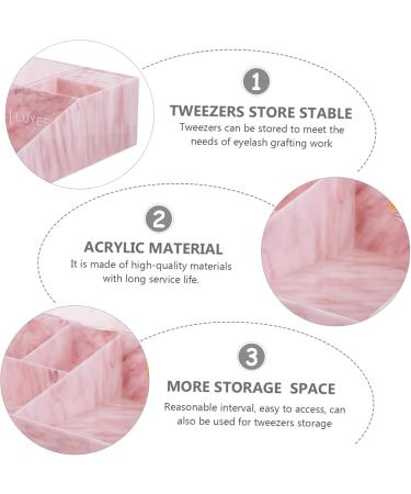 Beavorty 1Pc Tweezers Storage Box Holder Make up kit lash Tool Beauty Tools Lashes Tweezers lash Cluster Tweezers lash Tweezers Vessel Tools Tweezers for Lashes Acrylic Makeup Eyelash 30x28cm Pink - Buy Online on GoSupps.com