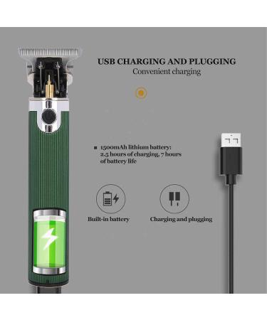 Buy Retro USB Cordless Hair Clipper for Men - Haircut Trimmer Kit with 3 Limit Combs for Home & Salon Use | International Shipping - Buy Online on GoSupps.com