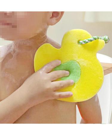 Sollee Bath Sponge - Animal Shape Shower Scrubber | Cute Scrubber Bathing Sponge for Bathroom Men Women Body Cleansing Supplies Duck - Buy Online on GoSupps.com
