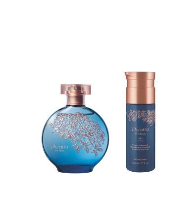 O BOTICARIO Floratta My Blue for Women Fragrance Bundle Set: Eau de Toilette 2.5 Ounce & Moisturizing Body Lotion 6.7 Ounce