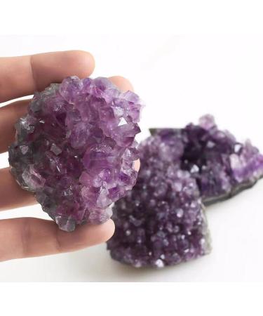 1pc 60g-200g Natural Rough Amethyst Cluster Raw Geode Crystals Stone Suitable for Home HOMEZHOU (Color : 85g-100g) - Buy Online on GoSupps.com