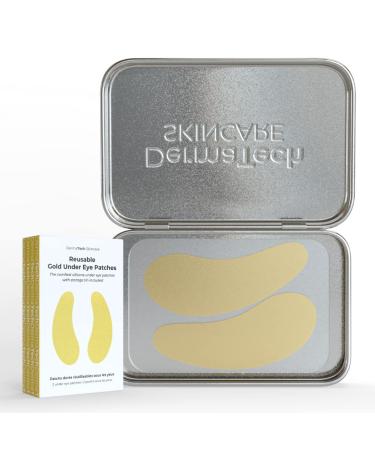 DermaTech Skincare Reusable Under Eye Patches Eco-Friendly Wrinkle Patches with Tin Case | 100% Silicon Re-usable Facial Patches - Buy Online on GoSupps.com