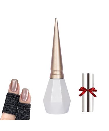 Rolita Gel Polish Rolita Nail Polish Cat Eye Gel Nail Polish Nude Ice-Clear Jade Gel Glitter Crystal Gel Nail Polish with Magnet Crystal Cat Eye Gel Polish Silver (Y-35)