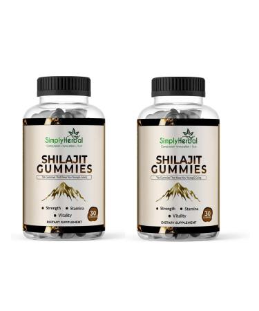 Himalayan Resin Shilajit Gummies for Men Gummies 85+ Trace Minerals & Fulvic Acid Natural Energy & Vitality Support (2) 30 Count (Pack of 1)