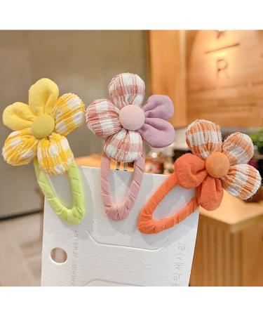 20 Pcs Flower Hair Clips & Hair Ties Set for Baby Girls and Teens | Barrette Hair Accessories Kit with Snap Clips | (A) - Buy Online on GoSupps.com