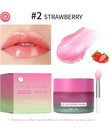 Moisturizing Lip Mask | 15g Dual Color Plumping Cream | Nighttime Lip Balm with Silicone Brush For Women and Men with Chapped Lips Makeup Improves Dryness - Buy Online on GoSupps.com