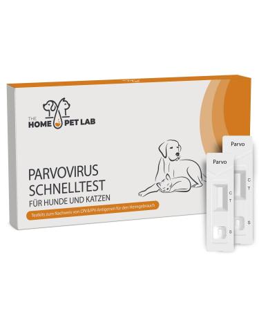 The Home Pet Lab 2 x Parvo Schnell test dog & cat - Parvovirus test reliably in the case of cat disease suspicion (CPV FPV) - for dogs & cats at Parvovirose (2 x test) - Buy Online on GoSupps.com