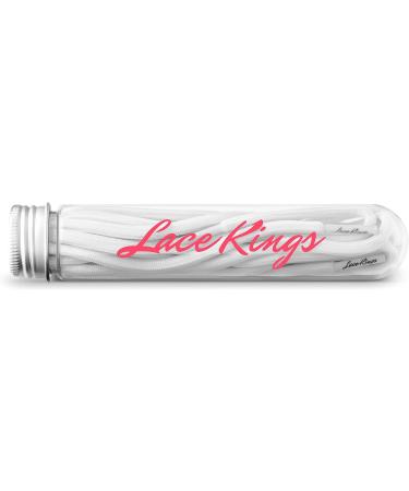 Lace Kings 45 inch White Round Rope Shoelaces | Durable Shoelaces for Sneakers - Buy Online on GoSupps.com