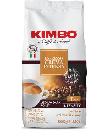 Italian Gourmet Kimbo Espresso Crema Intensa Caf en grains 3 x 1 kg (3 kg) Intensit 11/13 torr faction medium dark espresso napolitain riche & cors crema dense + Italian Gourmet Polpa - Buy Online on GoSupps.com