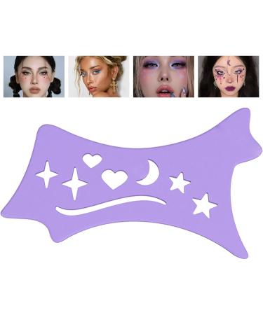 Eyeliners Stencils Wing Tips Soft Flexible Eyeliners Stencils | Winged Tip Look Reusable Cleaning Cloths Beveled Design Eye Liners Purple - Buy Online on GoSupps.com