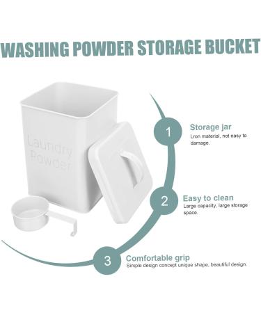 Healifty 1 Set Washing Storage Bucket Lotion Dispenser Household Iron Bucket Fabric Softener Dispenser 23X15.5CM White - Buy Online on GoSupps.com