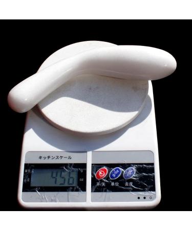 Natural White Jade Crystal Quartz Stone Massage Stick - 1 Piece | International Shipping Available - Buy Online on GoSupps.com