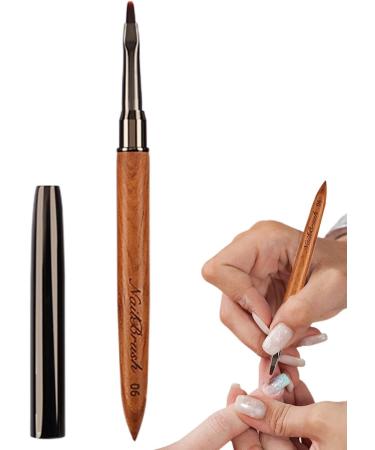 Nail Polish Brush Nail Dotting Tools Sandalwood Nail Polish Brush For Thin Details Fine Drawing Long Lines Home Use And Professional Nail Salon - Buy Online on GoSupps.com