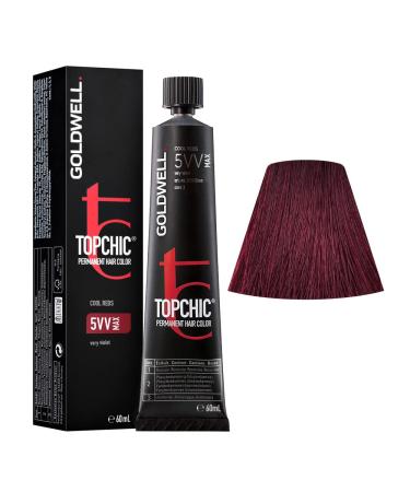Goldwell Topchic Hair Color MAX very violet 5VV 1 pack (1 x 60 ml) very violet 60 ml (1 pack)