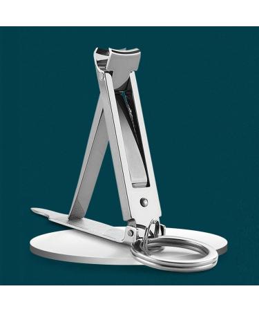 OUSIKA Nail Clippers Portable Folding Nail Clippers Stainless Steel Nail Cutter Clippers Manicure Pedicure Finger Toe Scissors Key Rings Beauty Tools Nails - Buy Online on GoSupps.com
