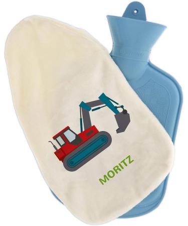 Personalized Hot Water Bottle with Cozy Cover - Custom Engraved Gift for Kids & Adults (800 ml) - Buy Online on GoSupps.com