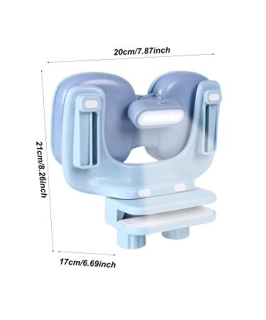 Sitting Posture Corrector for Kids Children Writing Sitting Posture Corrector with Light - Height Adjustable Soft Double Nap Pillow Writing Posture Trainer Clipped On Desk Prevention Eyesight Light Blue2 - Buy Online on GoSupps.com