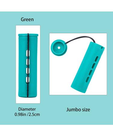 Jumbo Perm Rods 36 pcs Extra Large Hair Rollers for Natural Hair Styling - Green, 0.98 Inch (Pack of 36) - Buy Online on GoSupps.com