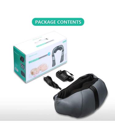 Medcursor 3D Shiatsu Neck Massage Device with Heat - Deep Tissue Relief for Neck Shoulder Back & Body Pain | Perfect for Home Office & Car - Black - Buy Online on GoSupps.com