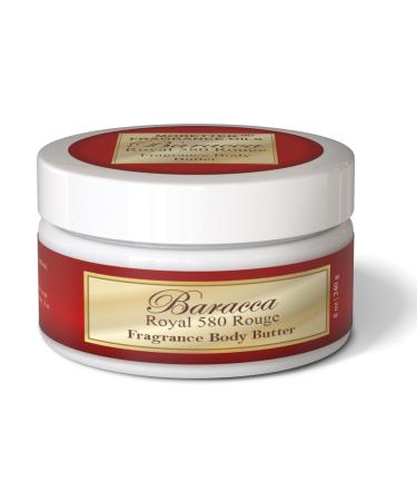 MOBETTER FRAGRANCE OILS Baracca Royal 580 Rouge Body Butter 8oz Long Lasting Heals Repairs & Protects 24 Hour Moisturization Nourishing & Moisturizing Inspired by 540 Rouge