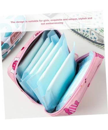 Plafope Women's Bandage Personal Bag - 4 Piece Period Pillow & Menstrual Container Set | Stylish & Functional Travel Solution - Buy Online on GoSupps.com