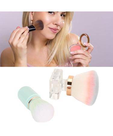 Professional Liquid Foundation Brush - Soft Dense Hair Capsule Shaped Tool in Blue & Pink for Flawless Makeup Application - Buy Online on GoSupps.com
