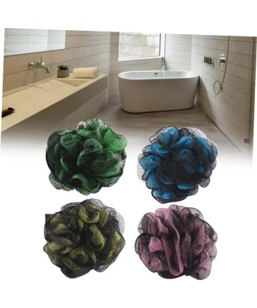Buy Balacoo 8 Pcs Mesh Pouf Bath Ball | Large Two-Color Shower Sponge for Women - International Shipping Available - Buy Online on GoSupps.com