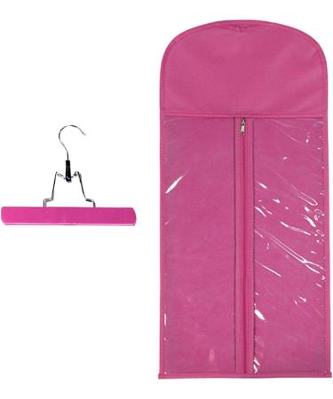 Vriusi Wig Bag with Hanger | Hair Extension Storage Hair Travel Extensions Bag with Hanger Hair Extension Storage Bag Portable Wig Bag for Store Style Human Hair Hot Pink - Buy Online on GoSupps.com
