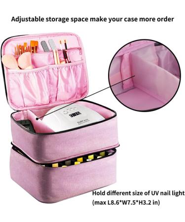 YUSSEQDD Stylish Appearance And Safe Nail Polish Storage Bag For 30 Grids Polyester 30 Grids Nail Polish Storage Bag Easy - Buy Online on GoSupps.com