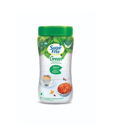Sugar Free Green SUGAR_SUBSTITUTE 200 g Plant-based Natural Sweetener Stevia Leaves Powder Jar